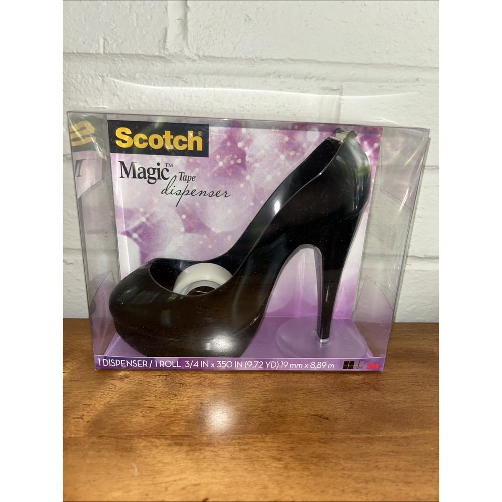 Scotch Magic Stiletto High Heel Shoe Tape Dispenser ~ NEW ~ Black